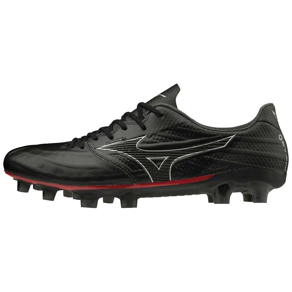 Mizuno Men's REBULA 3 ELITE Soccer Cleats Black/Silver (P1GA196204-OWF)